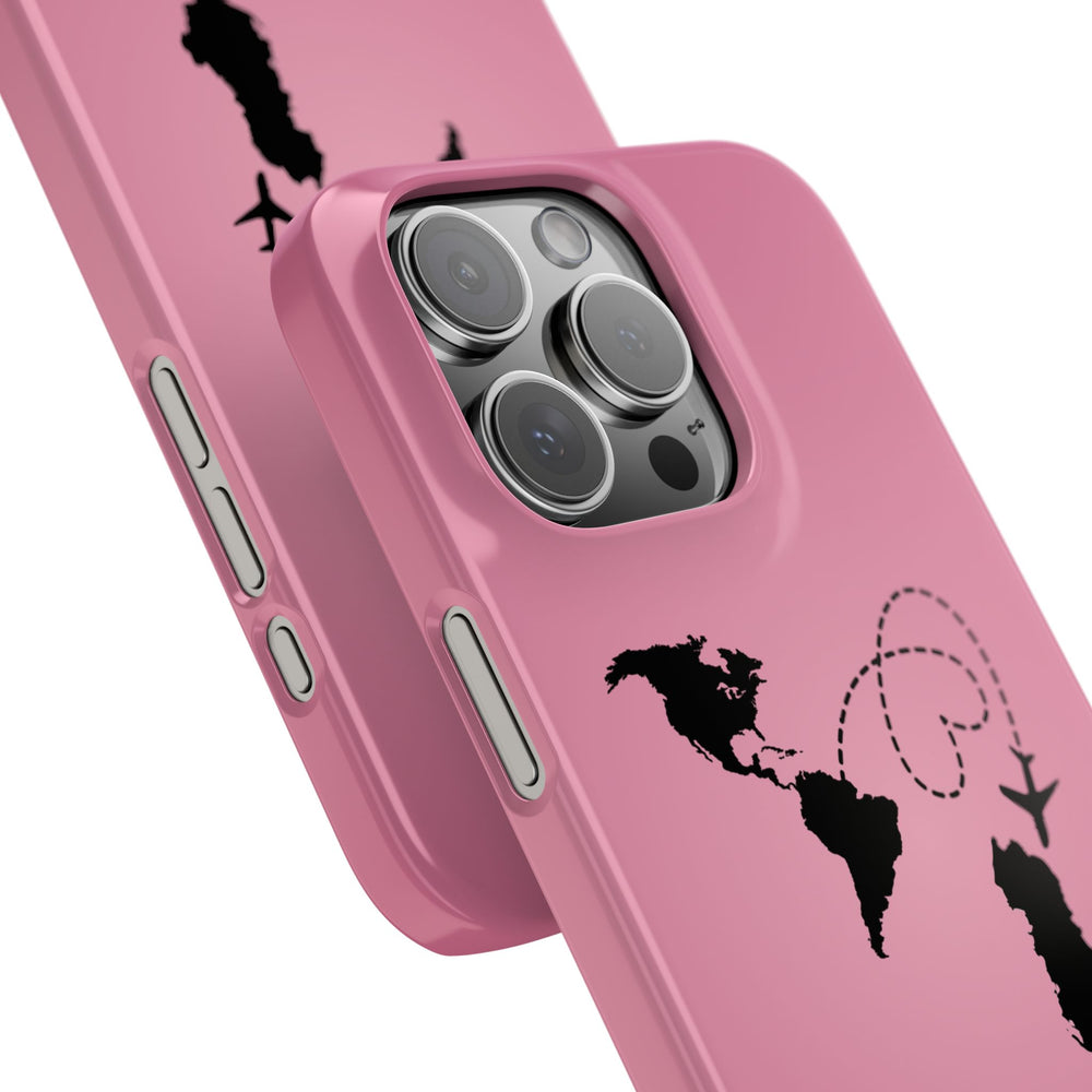 America to Albania Pink Snap Phone Case