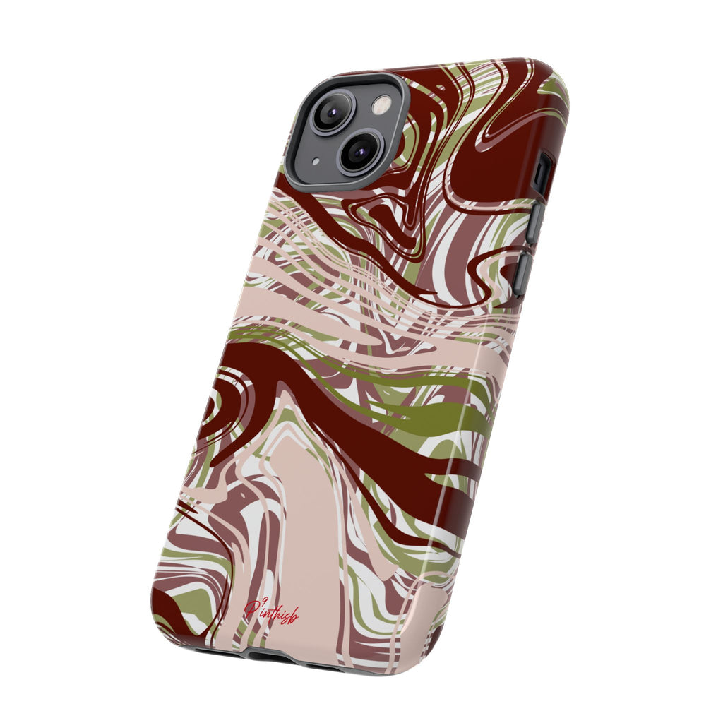 Abstract Marbled Tough Phone Case