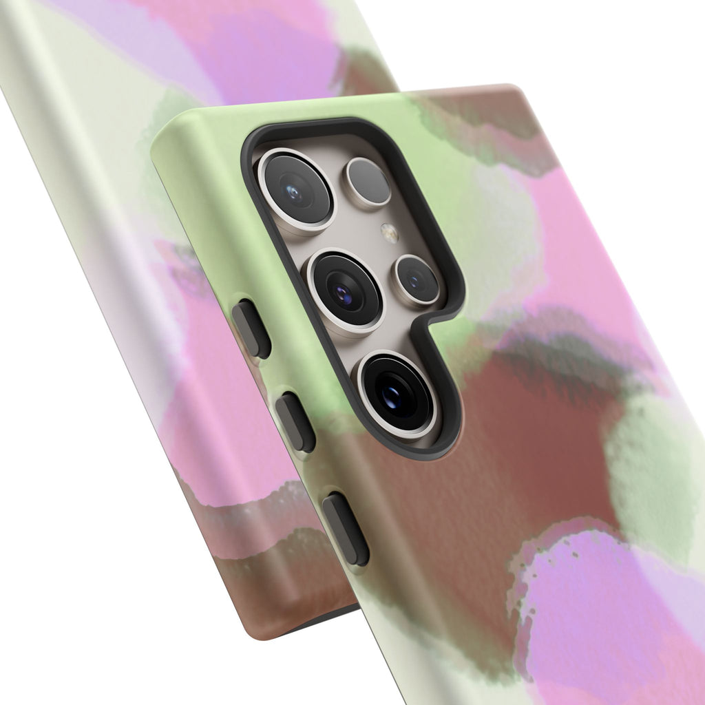 Abstract Pastel Camouflage Tough Phone Case
