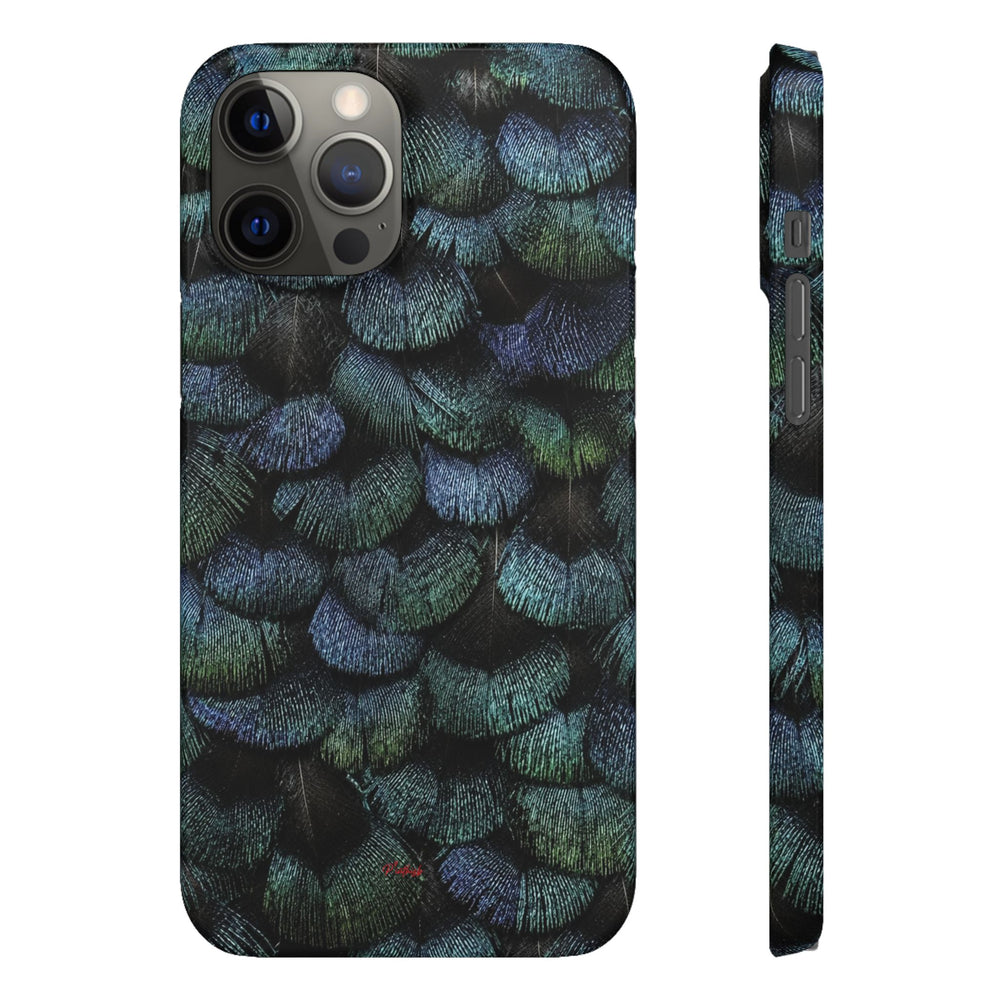 Iridescent Feather Snap Case