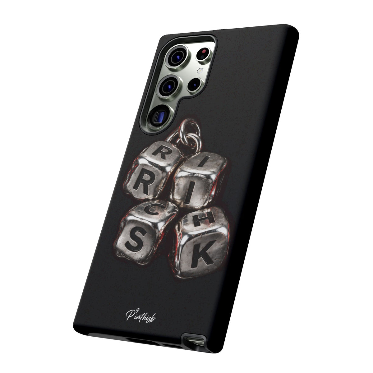Metallic Dice 'RISK' Phone Case