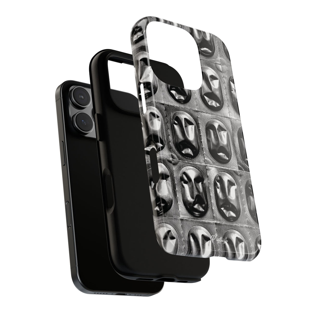 Metallic Mask Grid Tough Case