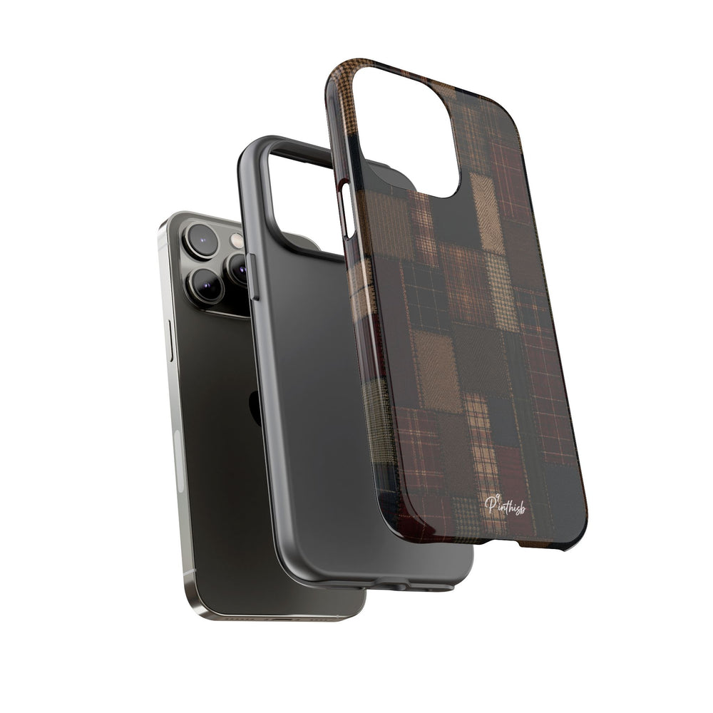 Plaid Patchwork Tough Phone Case