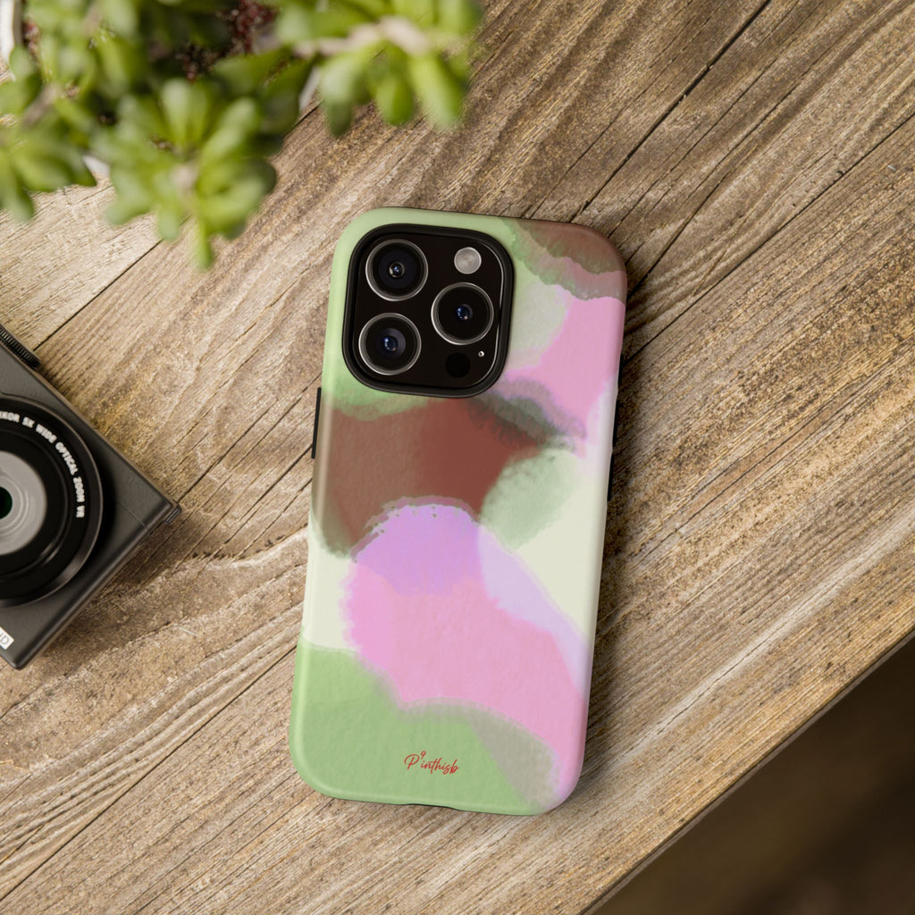 Abstract Pastel Camouflage Tough Phone Case