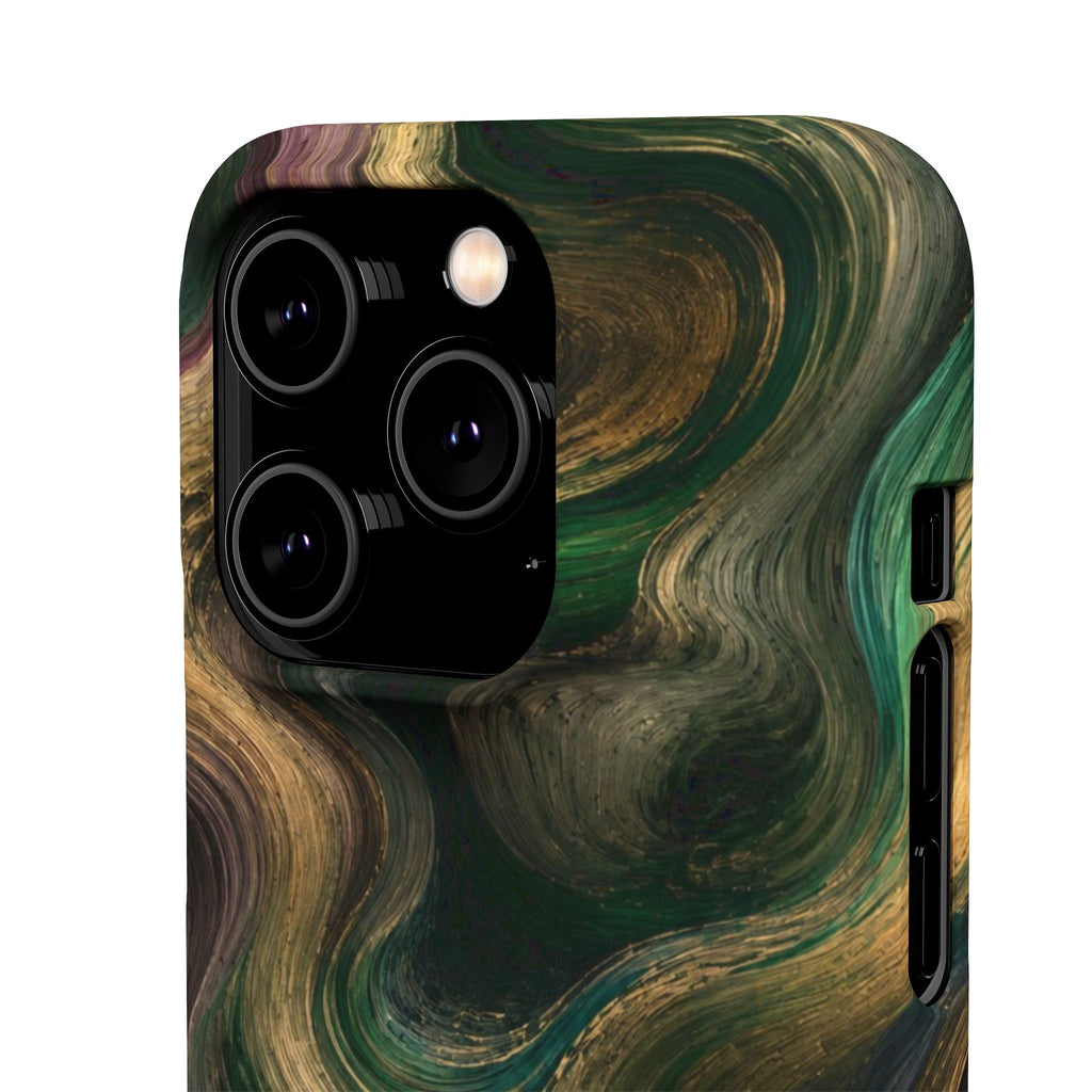 Marbled Forest Snap Phone Case