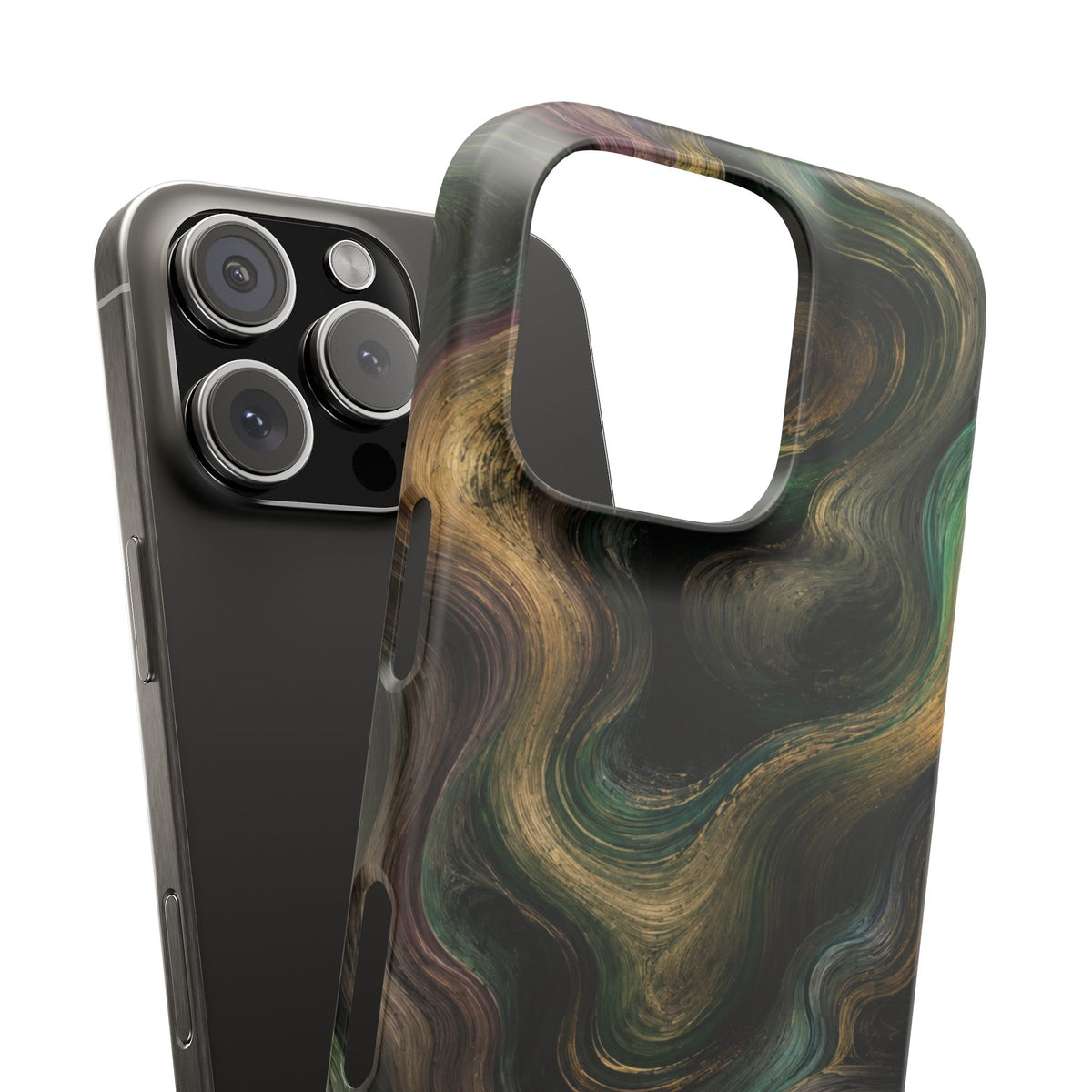 Marbled Forest Snap Phone Case