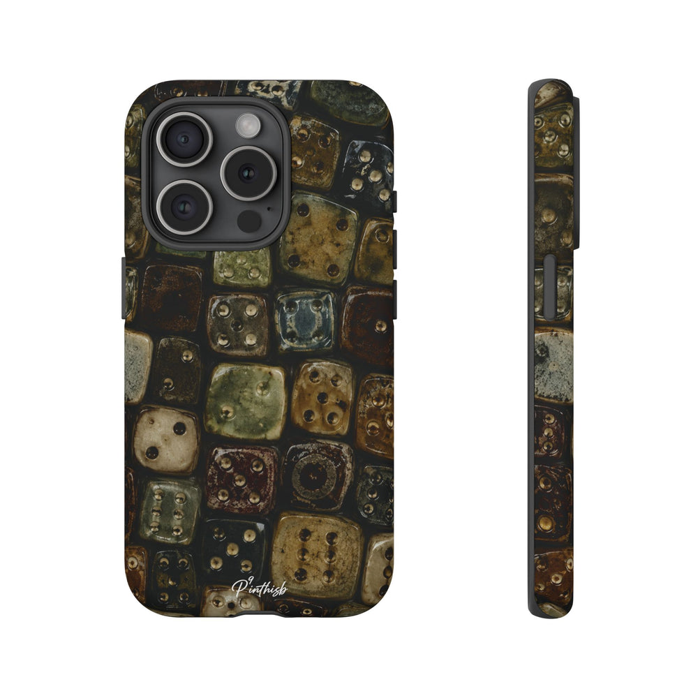 Vintage Dice Tile Phone Case