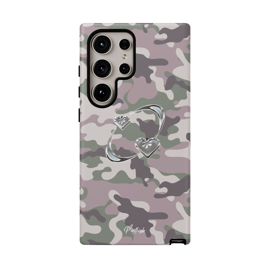 Camouflage Heart Tough Phone Case