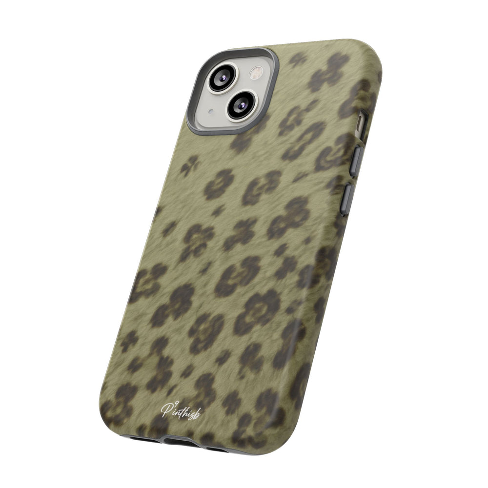 Olive Leopard Print Tough Case