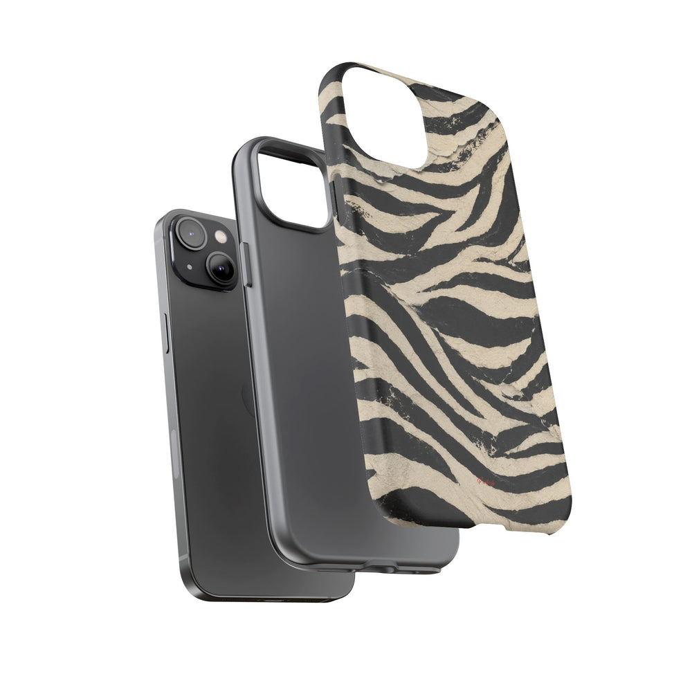 Wavy Peach & Mauve Tough Case