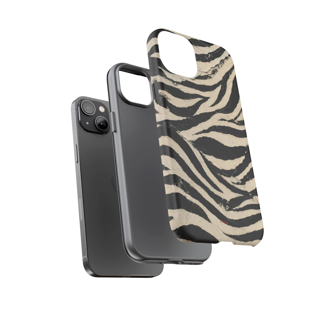 Wavy Peach & Mauve Tough Case