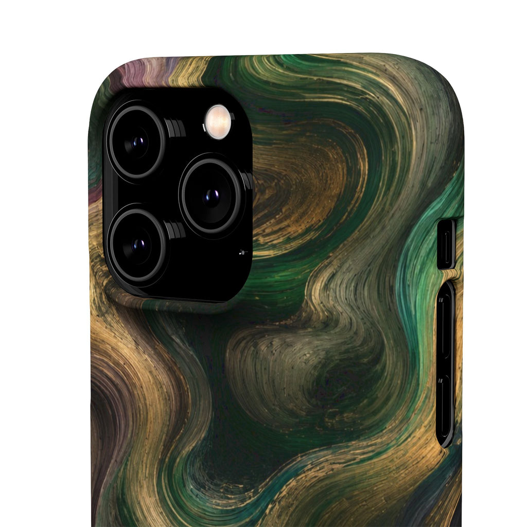 Marbled Forest Snap Phone Case