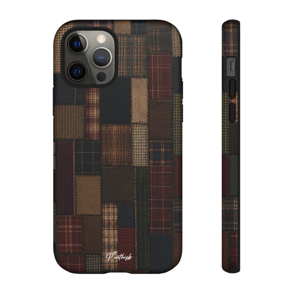 Plaid Patchwork Tough Phone Case