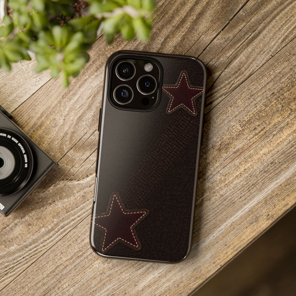 Rustic Stitched Star Phone Case