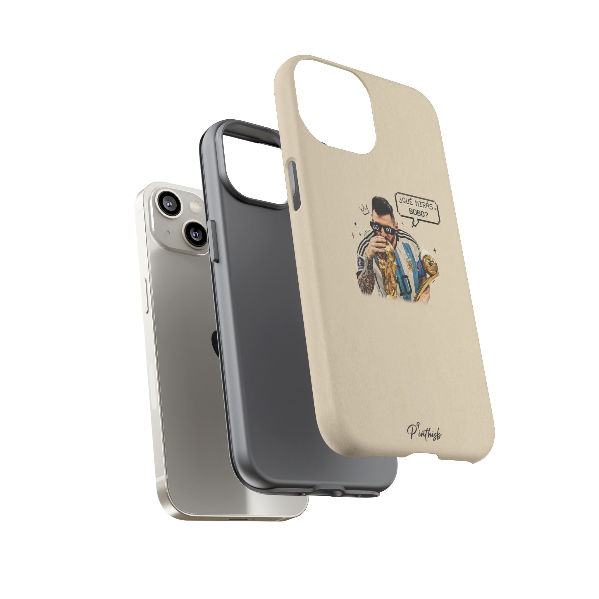 "G.O.A.T" Messi Tough Phone Case