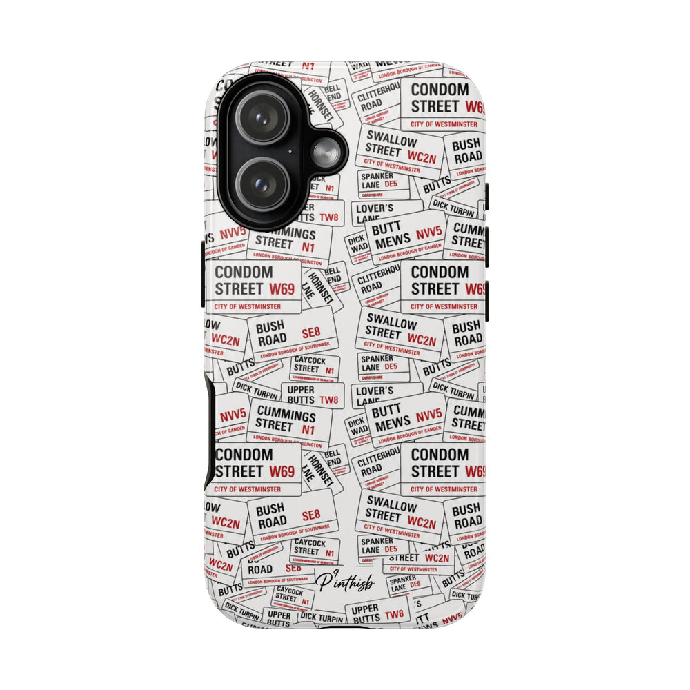 Cheeky London Street Signs Phone Case