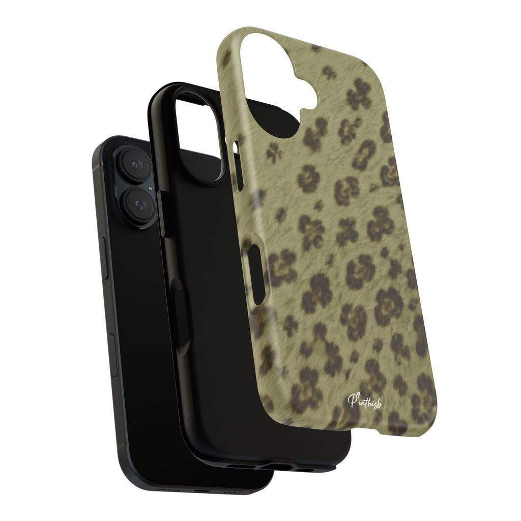 Olive Leopard Print Tough Case