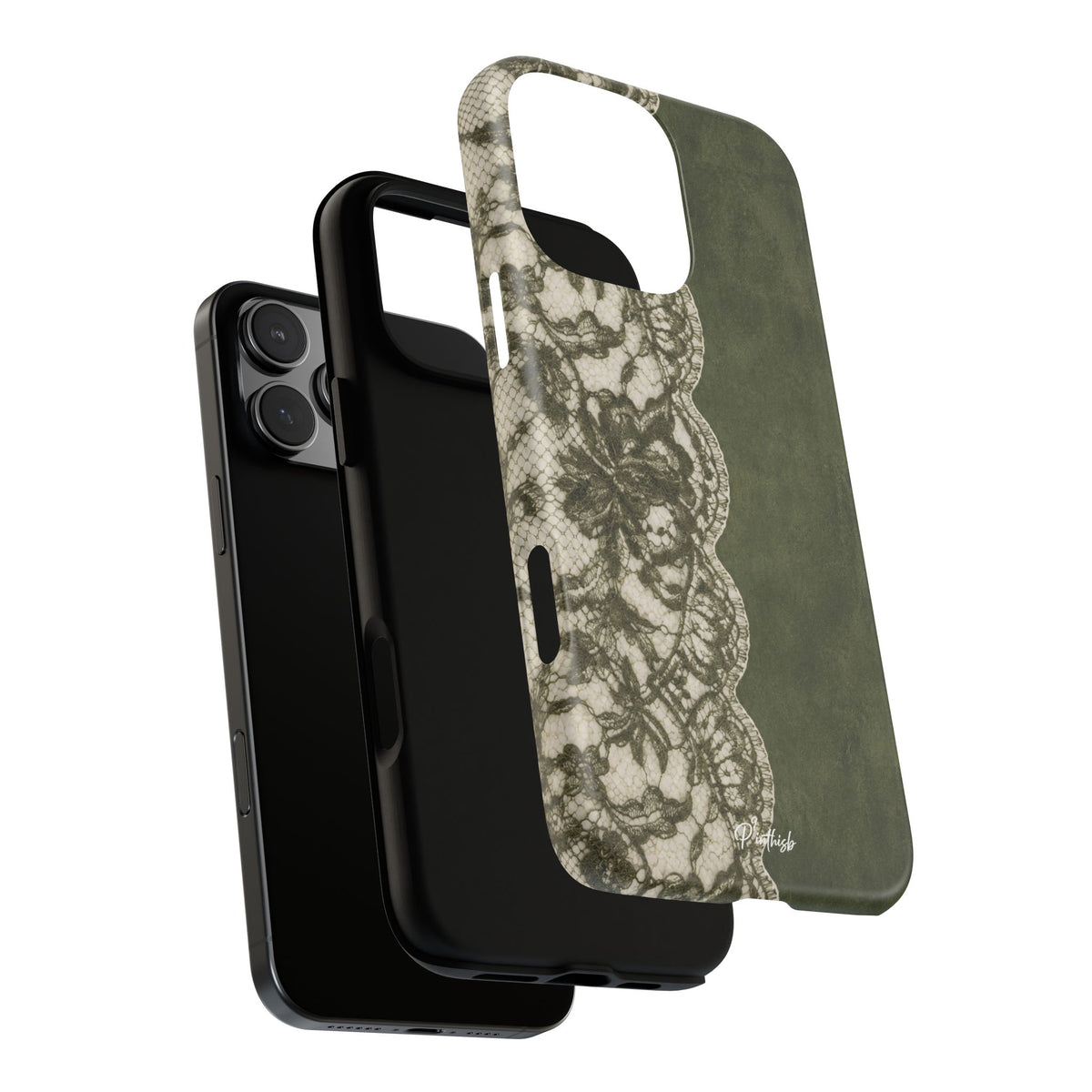 Olive Lace Tough Case