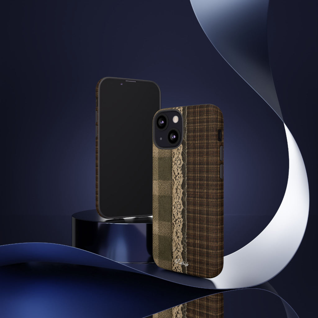 Plaid Lace Tough Phone Case