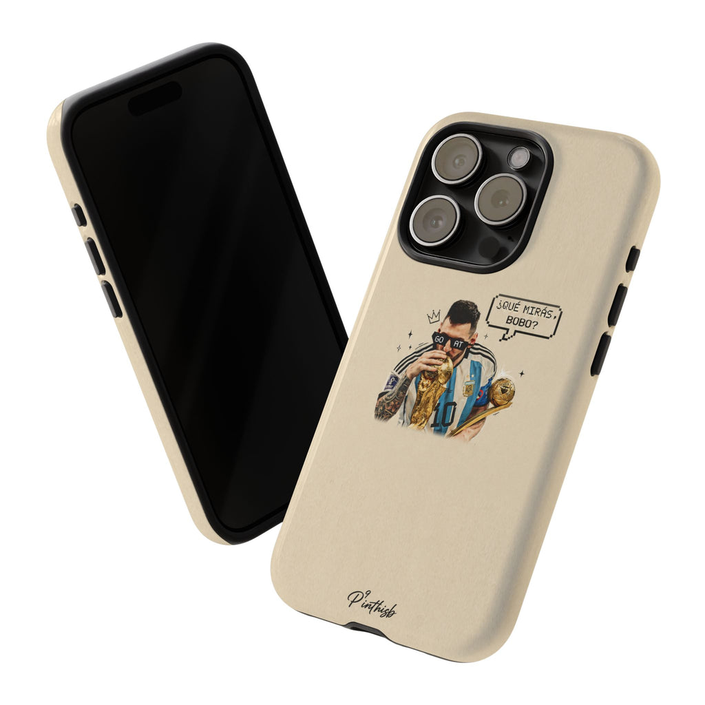 "G.O.A.T" Messi Tough Phone Case