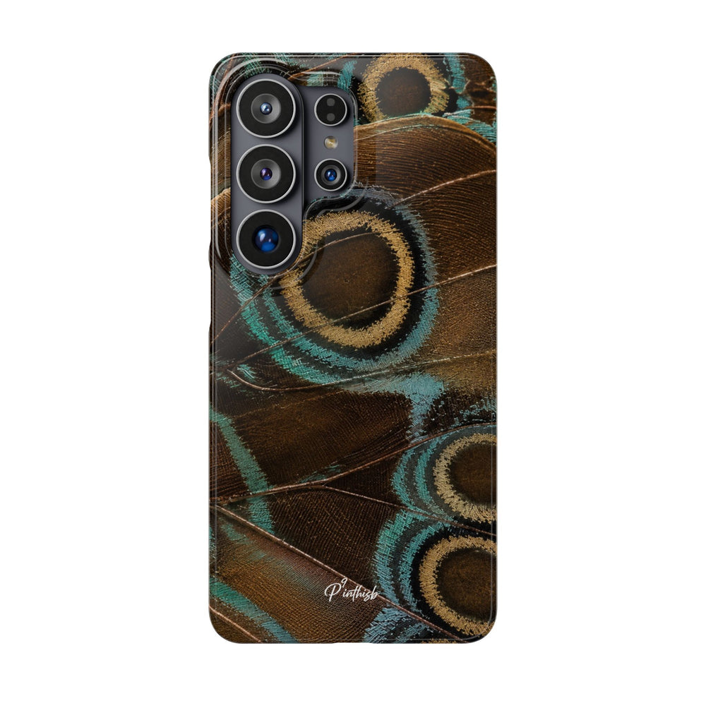 Peacock Feather Pattern Snap Case
