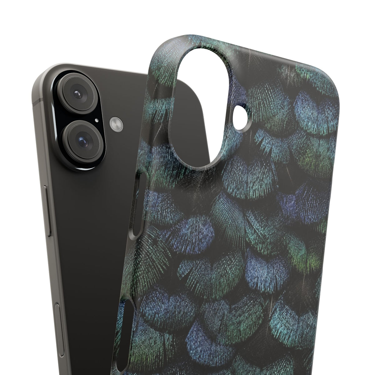 Iridescent Feather Snap Case
