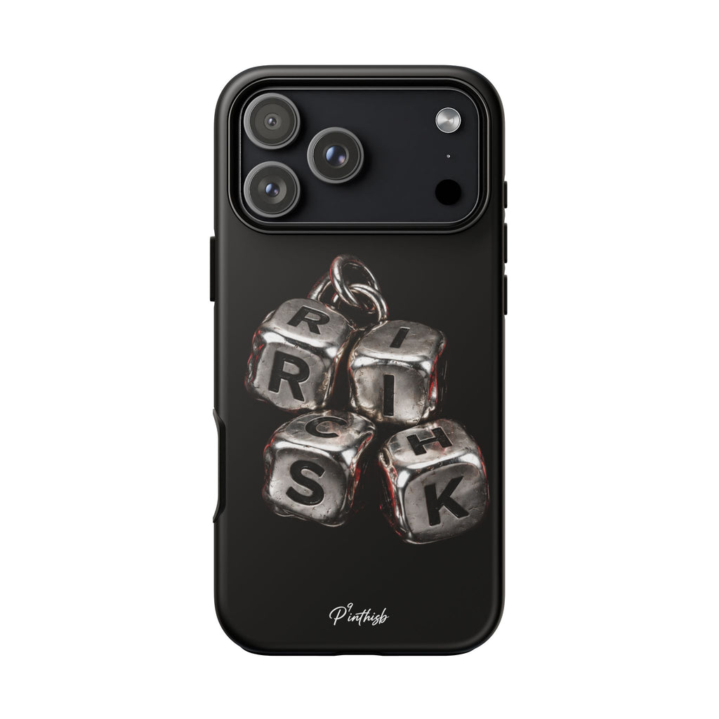 Metallic Dice 'RISK' Phone Case