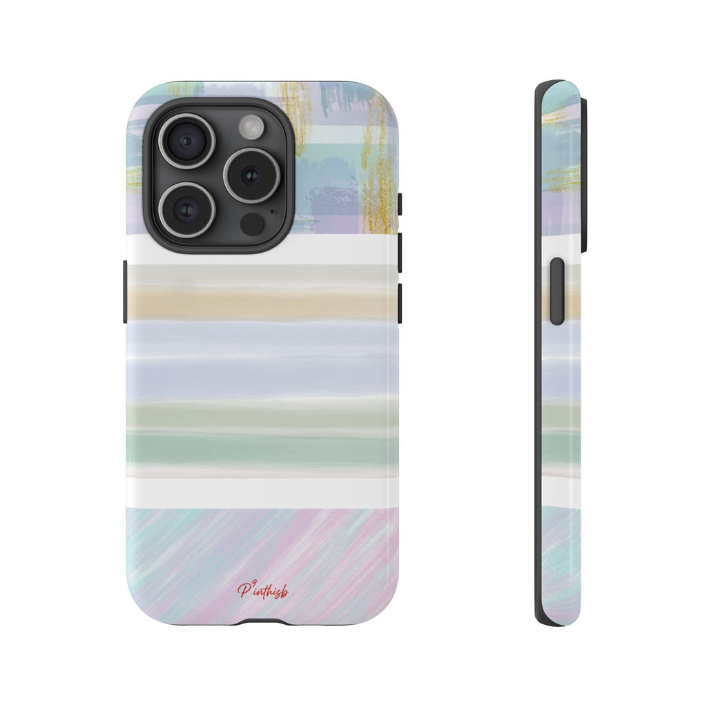 Pastel Stripe Tough Phone Case