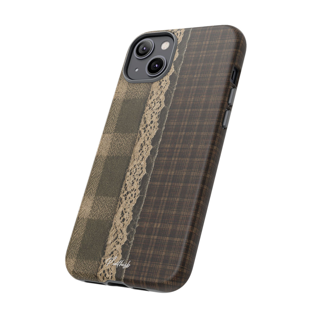 Plaid Lace Tough Phone Case