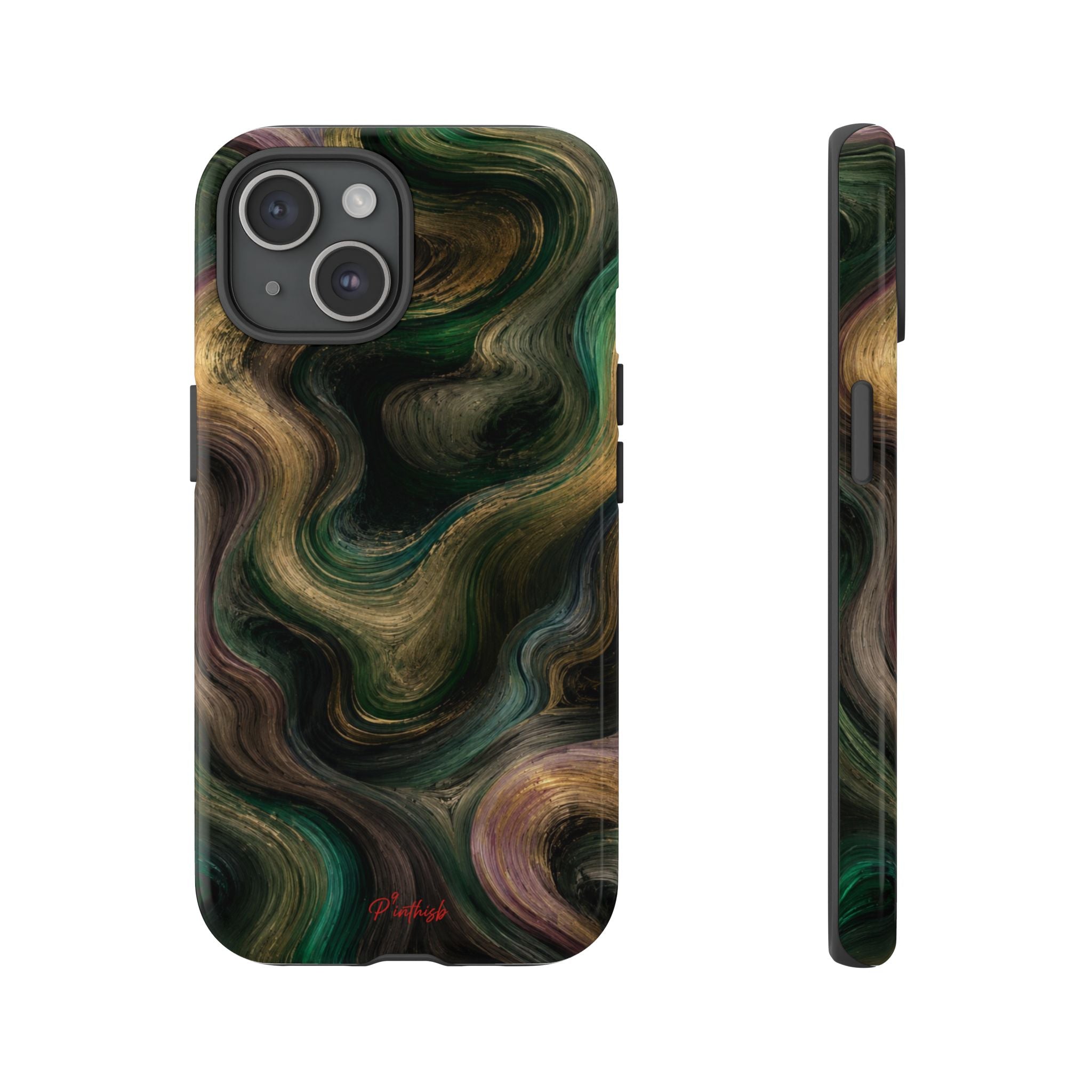 Marbled Forest Tough Phone Case