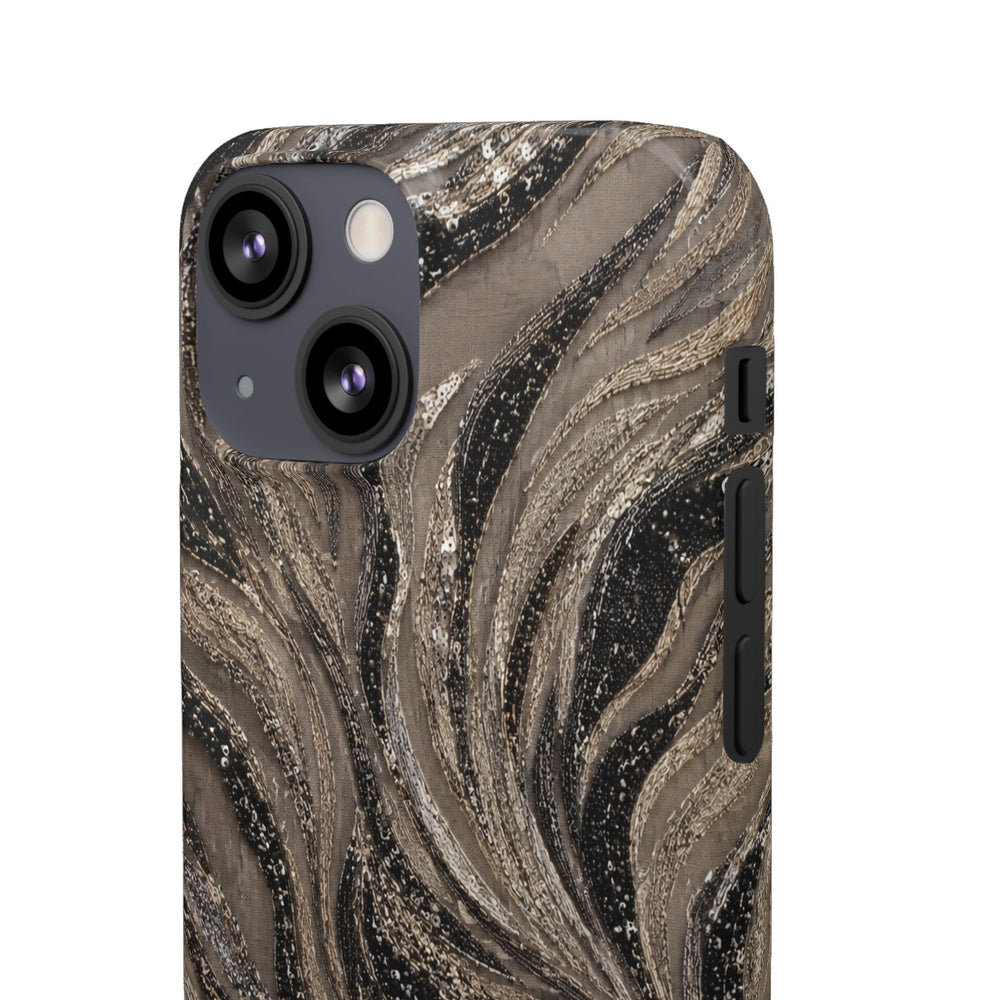 Neutral Swirl Protective Snap Case