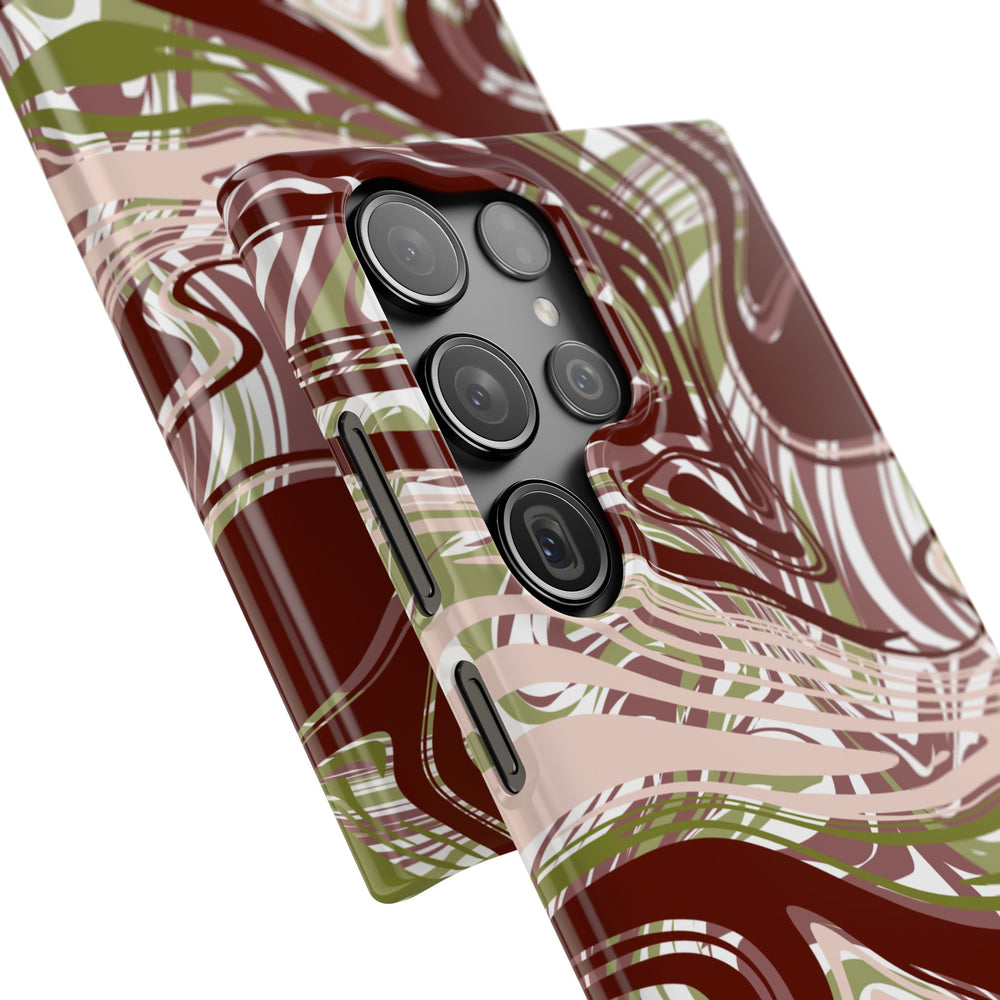 Abstract Marbled Snap Phone Case