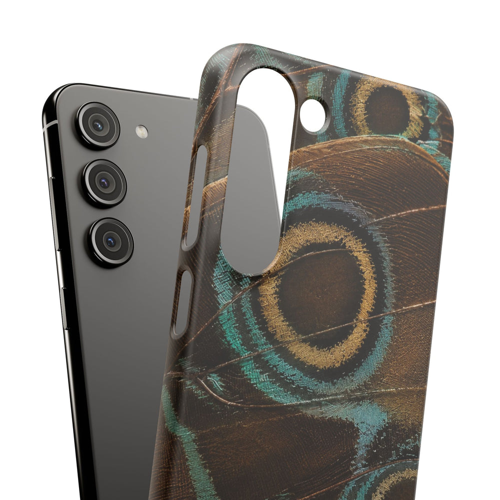 Peacock Feather Pattern Snap Case