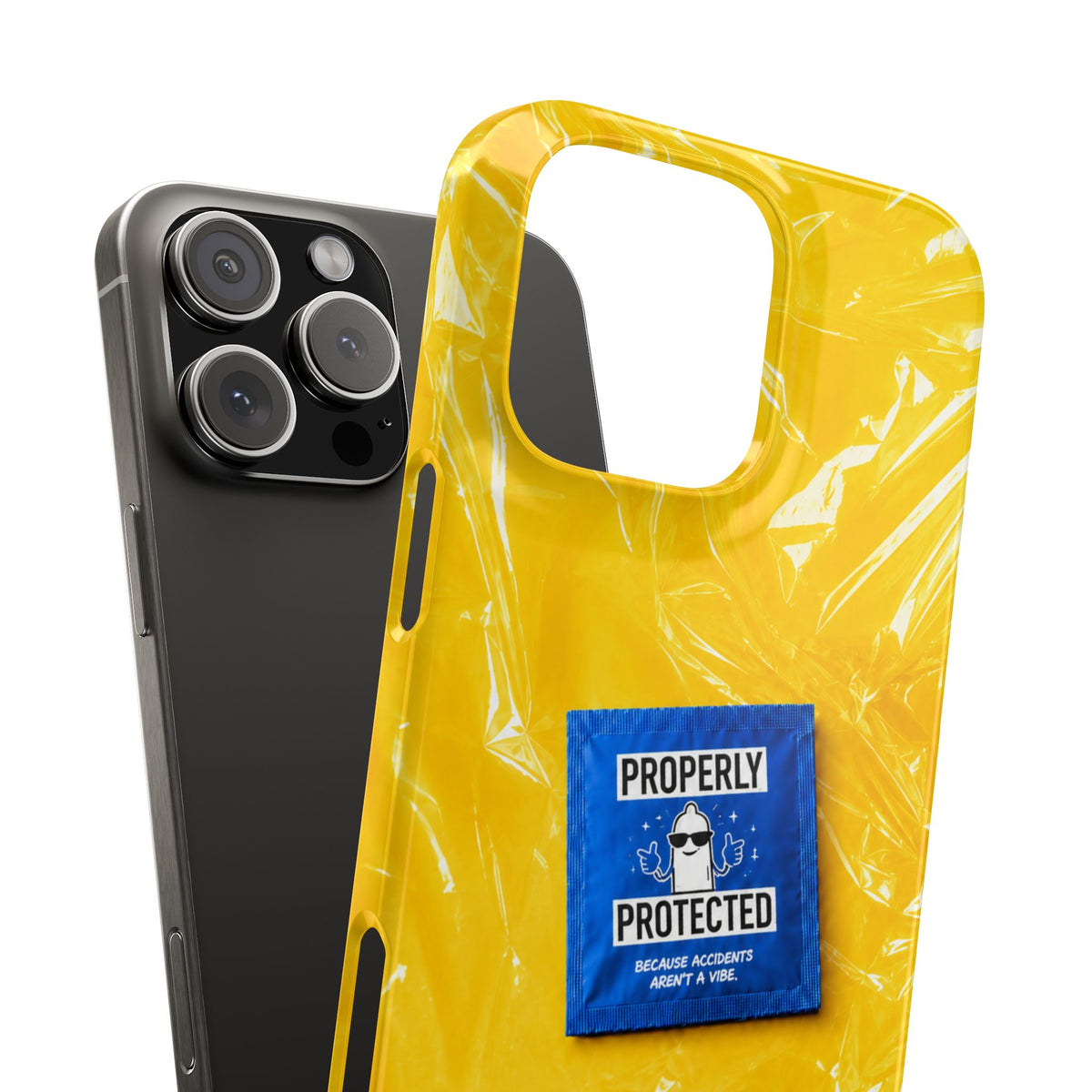 "Properly Protected" Graphic Snap Phone Case