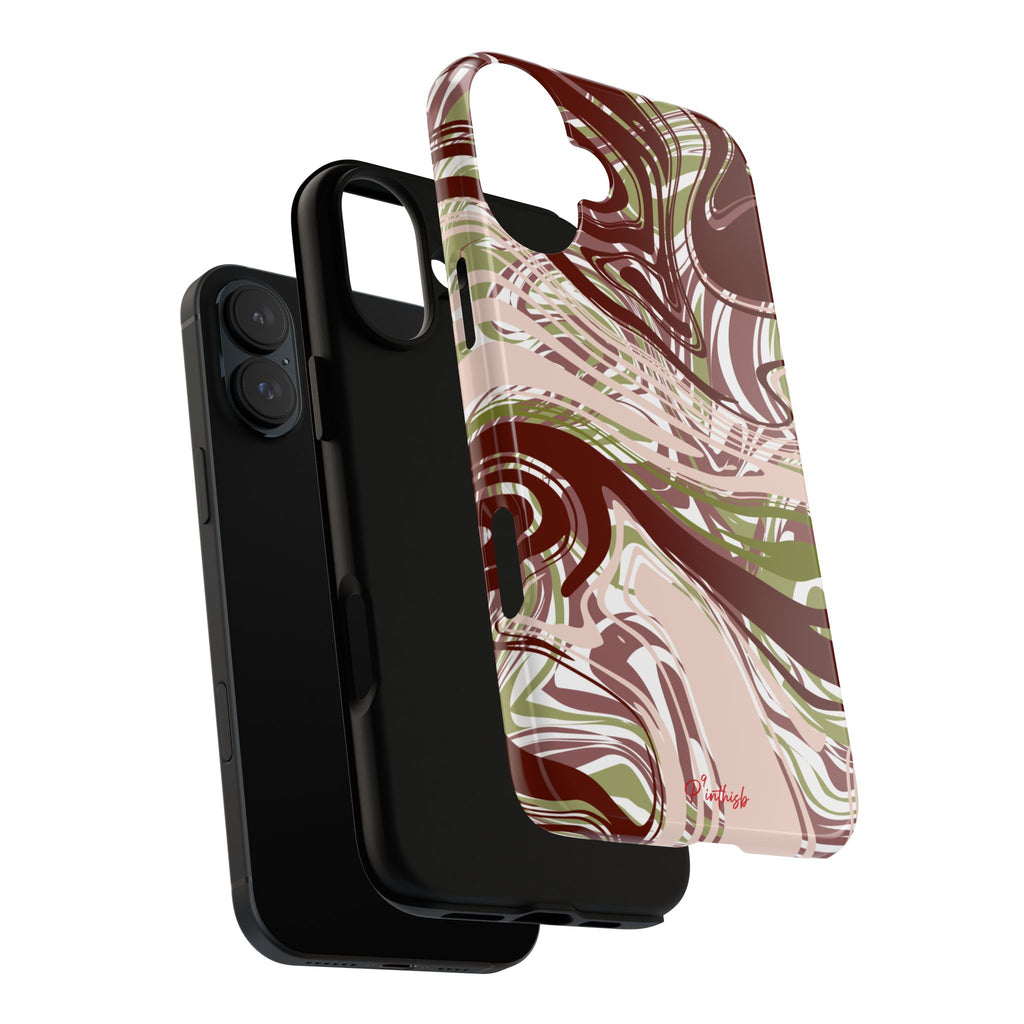 Abstract Marbled Tough Phone Case