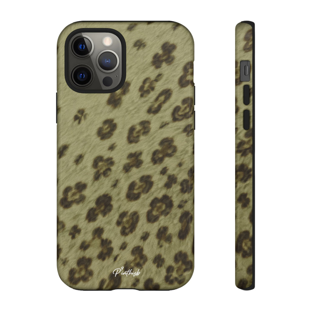 Olive Leopard Print Tough Case