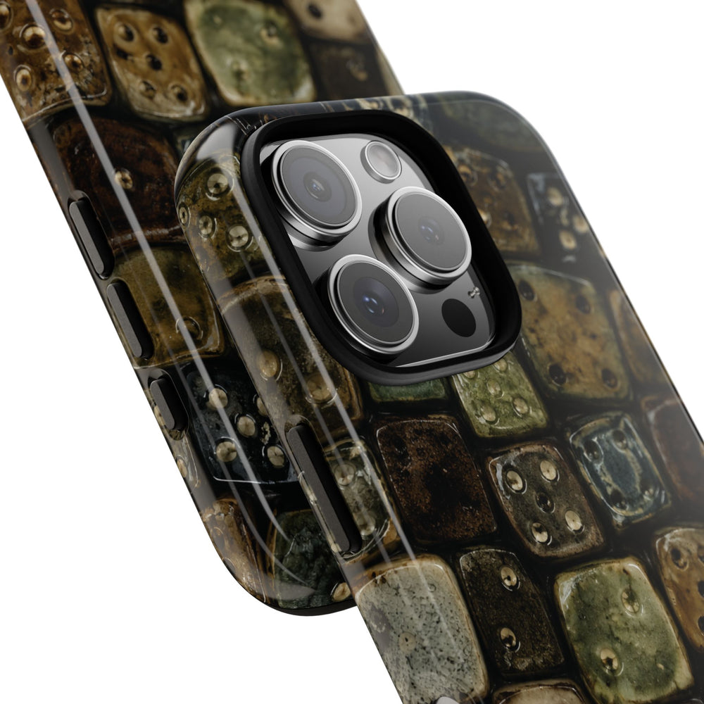 Vintage Dice Tile Phone Case