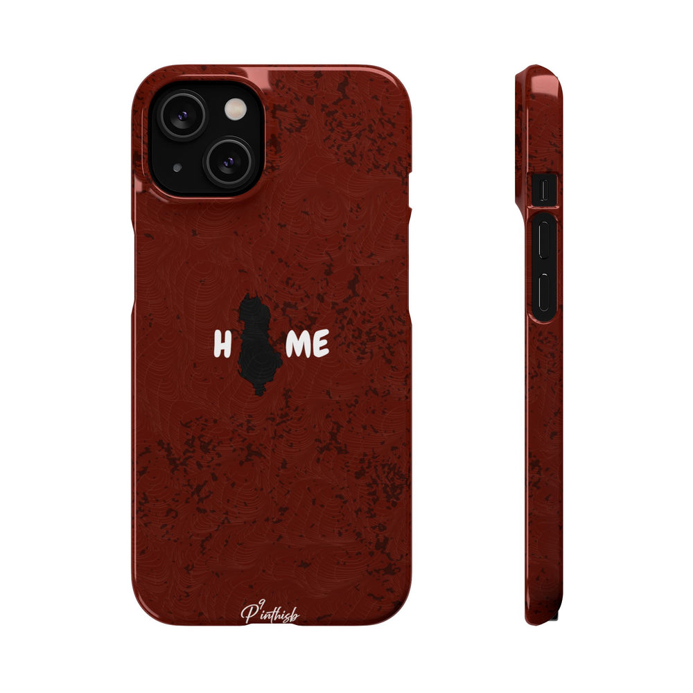 "HOME" Albania Snap Case