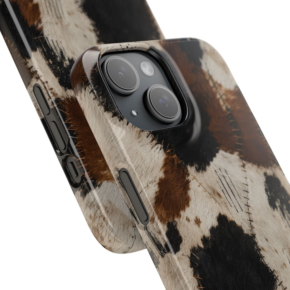Brown & Black Animal Print Snap Case