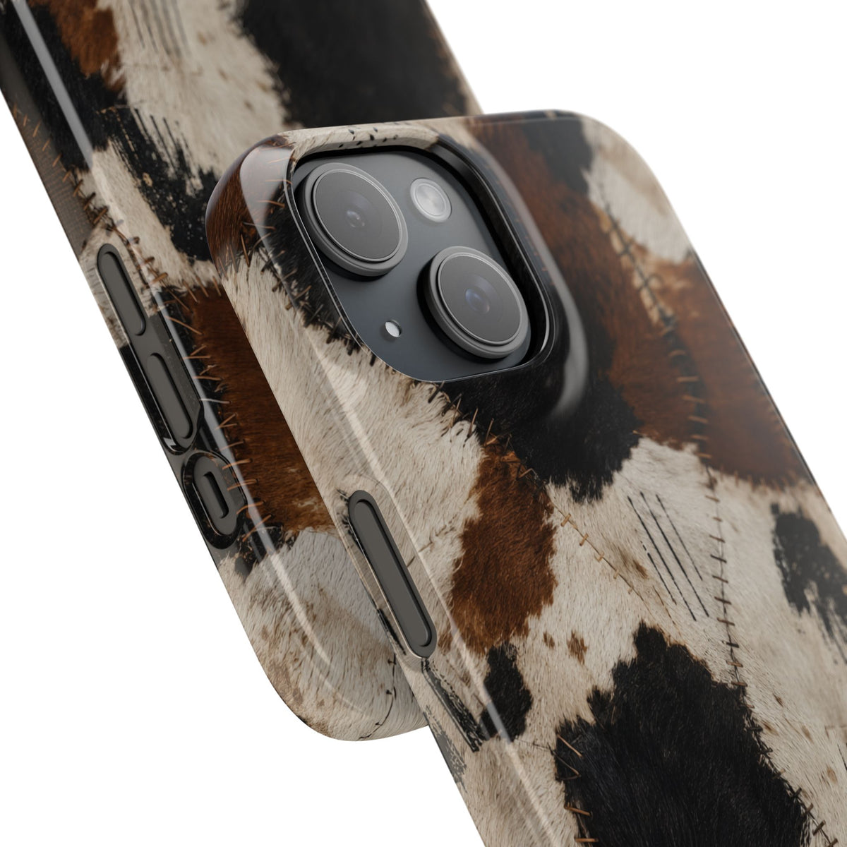 Brown & Black Animal Print Snap Case