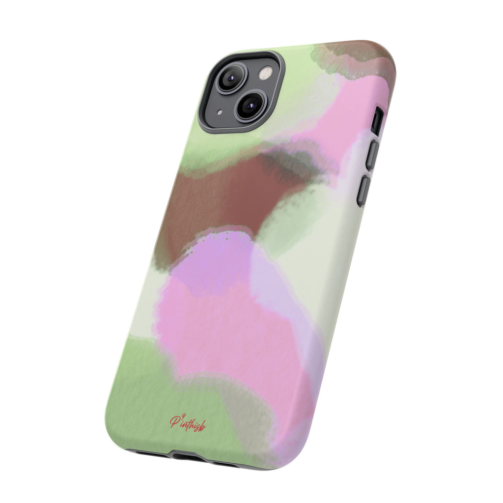 Abstract Pastel Camouflage Tough Phone Case