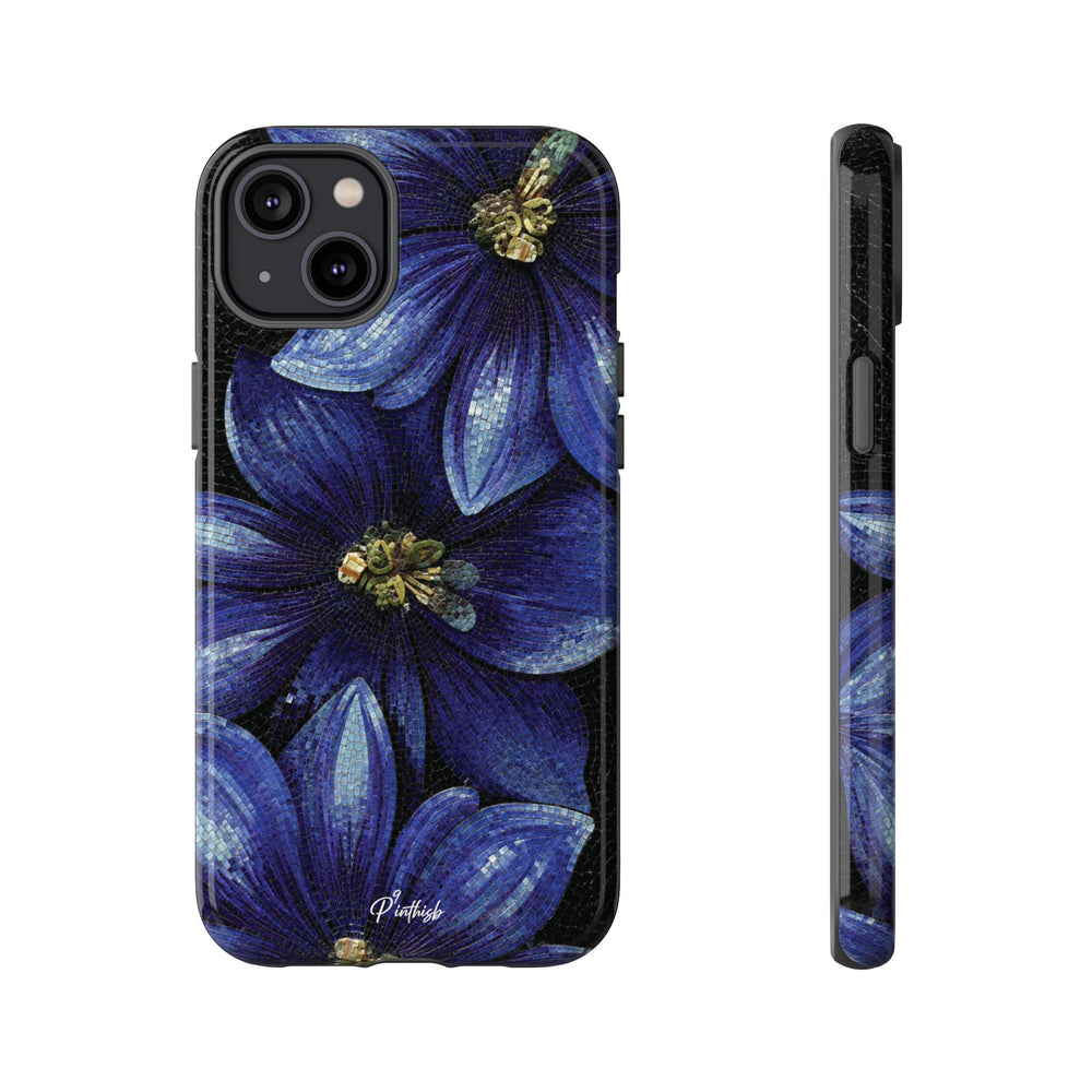 Blue Floral Tough Case