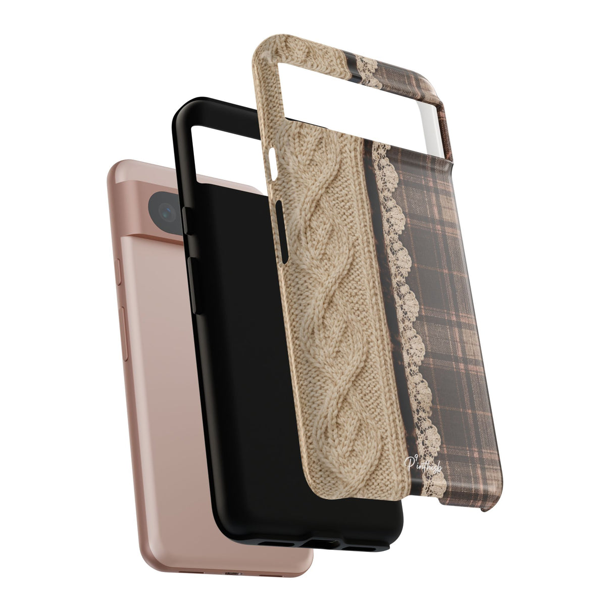Cozy Plaid Knit Tough Phone Case