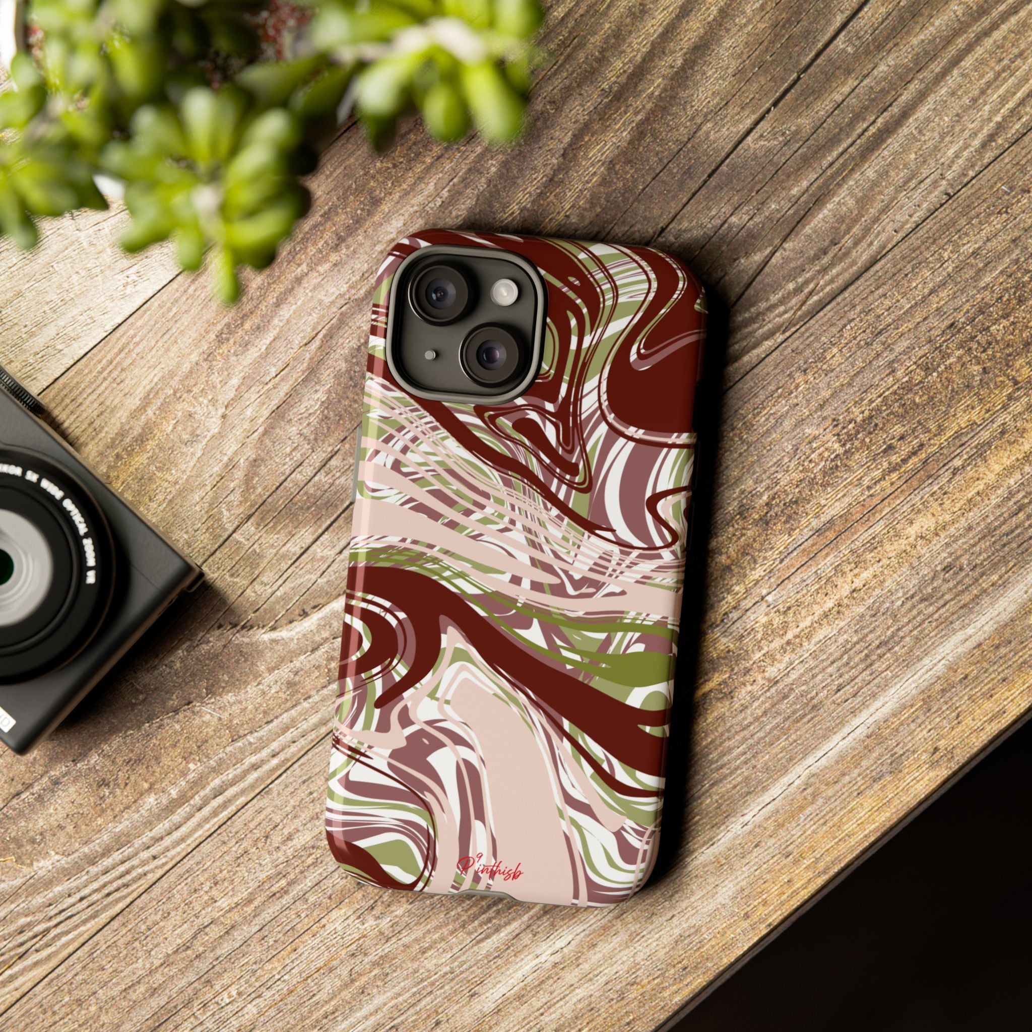 Abstract Marbled Tough Phone Case