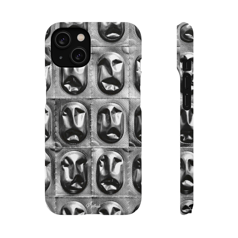 Metallic Mask Grid Snap Case