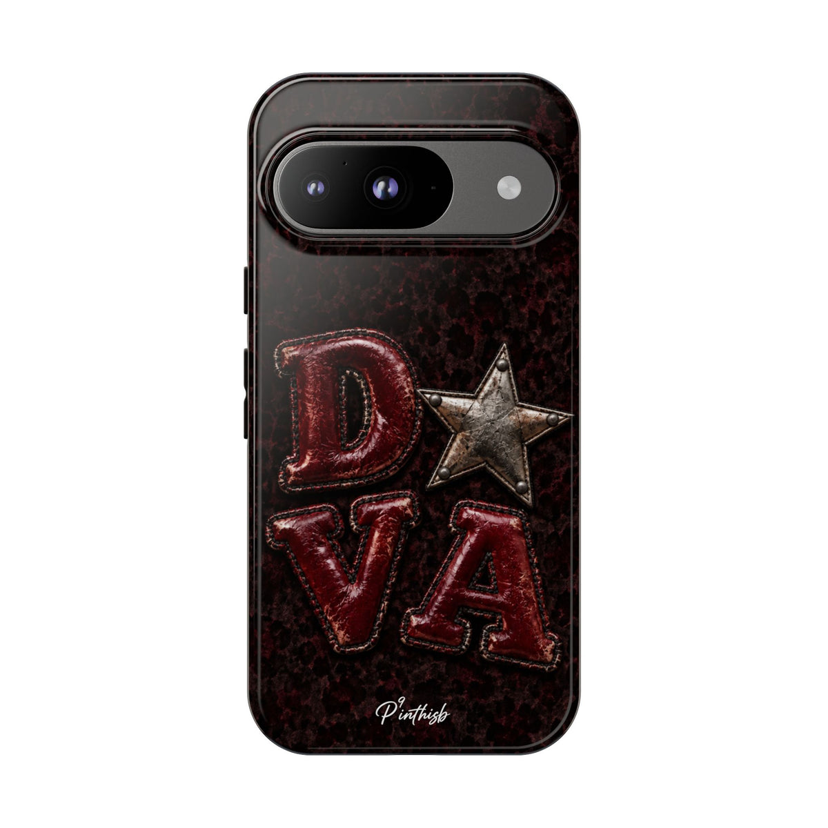 Geometric Blue Diamond Tough Phone Case