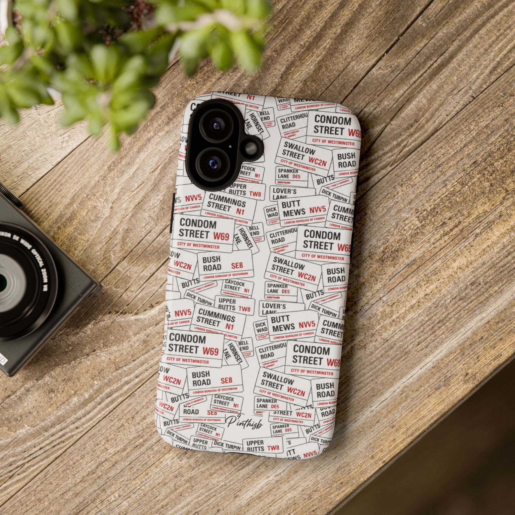Cheeky London Street Signs Phone Case