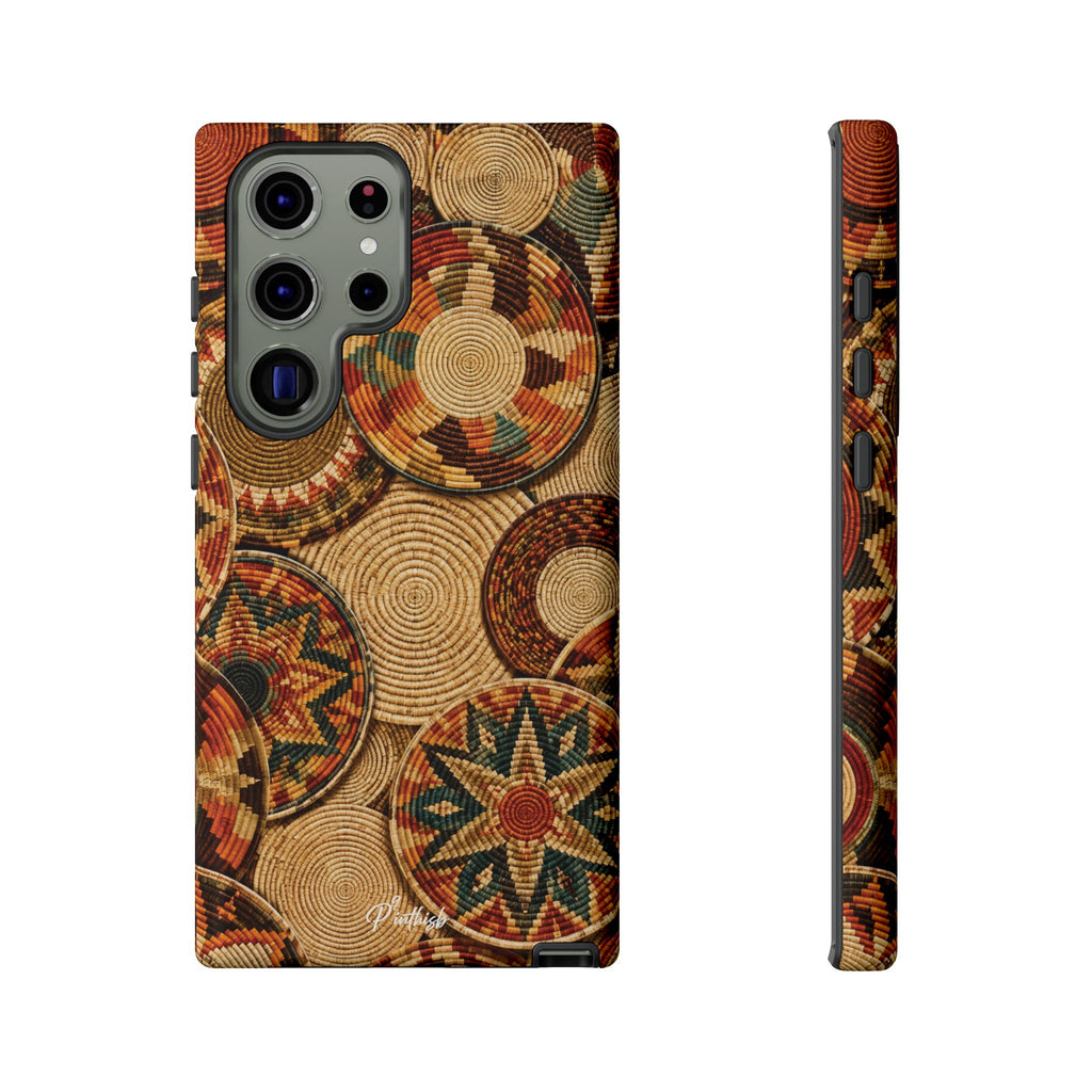 Bohemian Woven Basket Pattern Tough Case