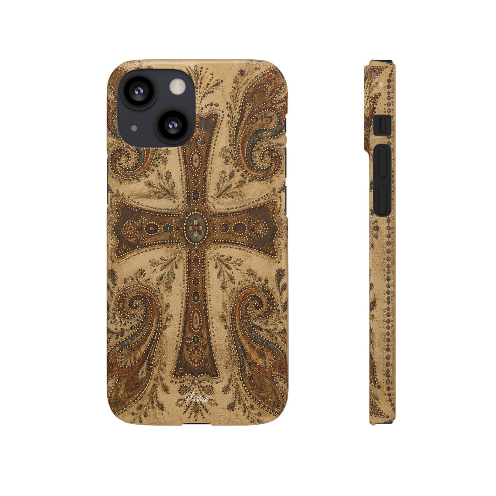Cross Paisley Snap Case