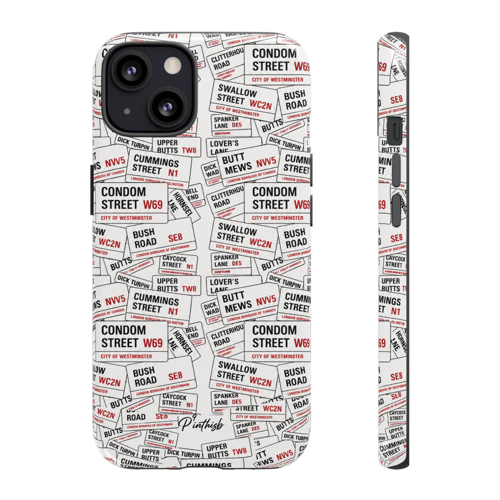 Cheeky London Street Signs Phone Case